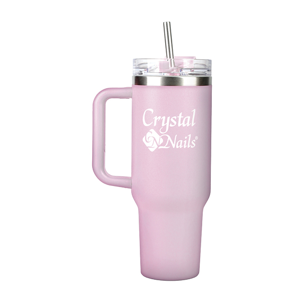 Crystal Nails - CN Fém hőtartó kulacs - pasztell pink