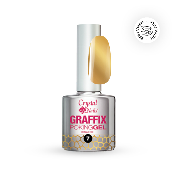 Crystal Nails - Graffix Poking Gel - 07 Gold 4ml