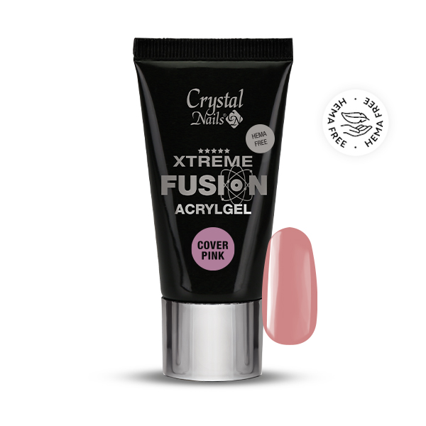 Crystal Nails - HEMA Free Xtreme Fusion AcrylGel - Cover Pink 27ml (30g)