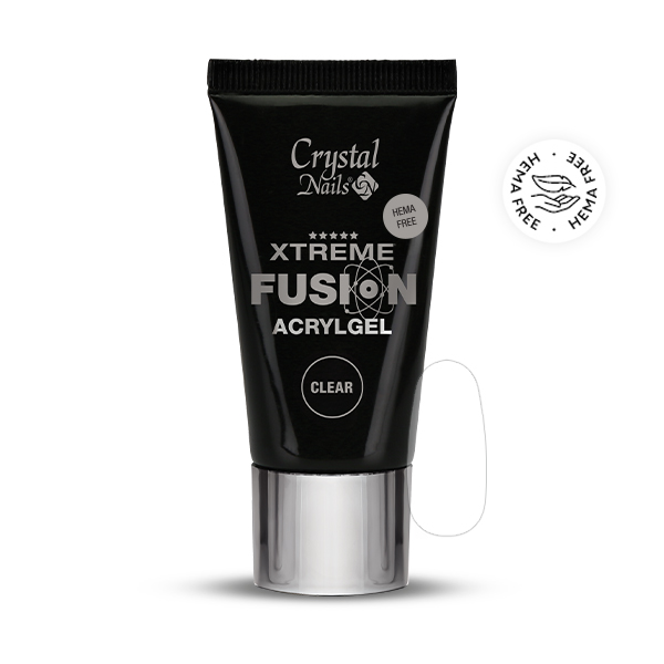 Crystal Nails - HEMA Free Xtreme Fusion AcrylGel - Clear (60g)