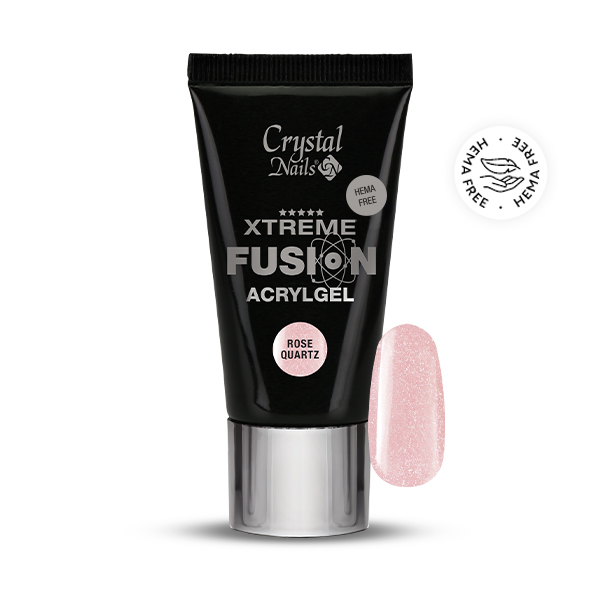 Crystal Nails - HEMA Free Xtreme Fusion AcrylGel - Rose Quartz 27ml (30g)