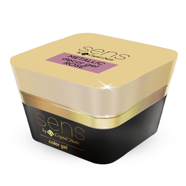 Sens by Crystal Nails - SENS METALLIC Decor Gel - Rose 5ml