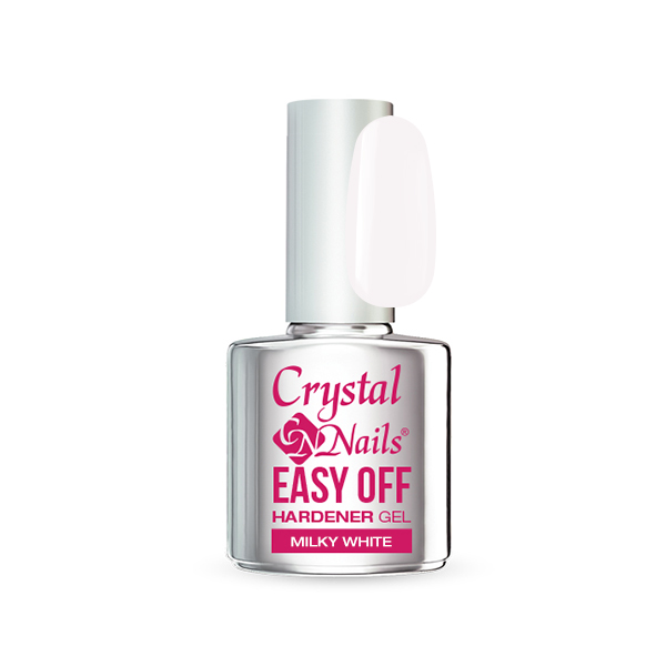 Crystal Nails - Easy Off Hardener Gel - Milky White 13ml