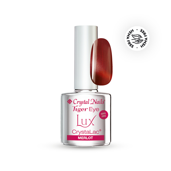 Crystal Nails - Tiger Exe Lux CrystaLac - Merlot (4ml)