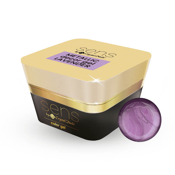 Sens by Crystal Nails - SENS METALLIC Decor Gel - Lavender 5ml