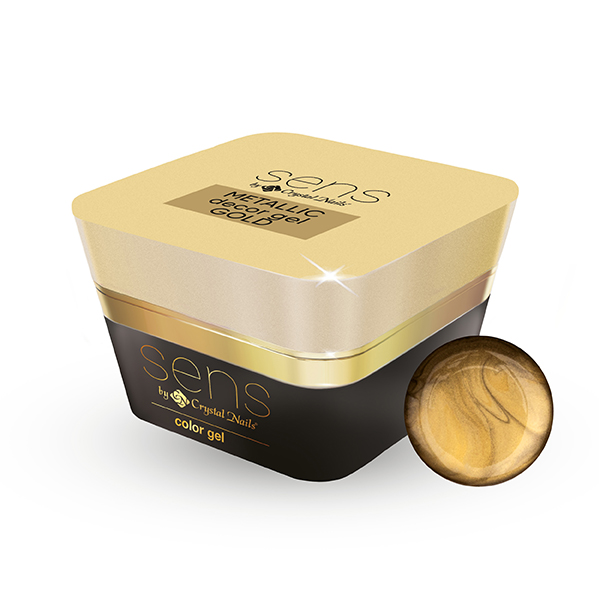 Sens by Crystal Nails - SENS METALLIC Decor Gel - Gold 5ml