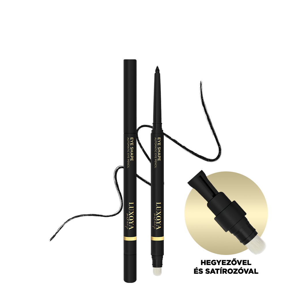 Luxoya Professional Paris - Eye Shape automatikus szemceruza 03/csillámos fekete