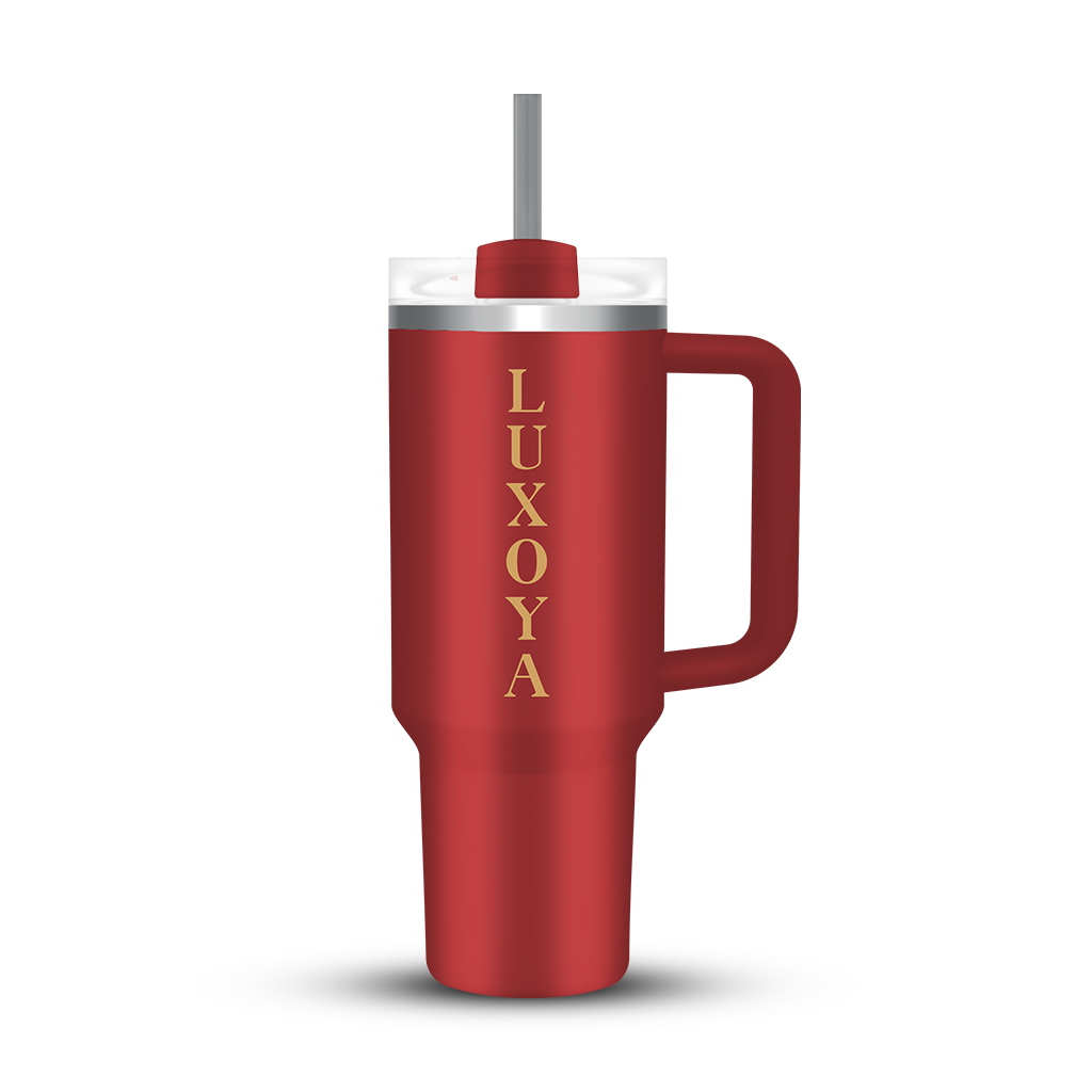 Luxoya Professional Paris - Ikonikus - Fém Hőtartó Kulacs - Bordó