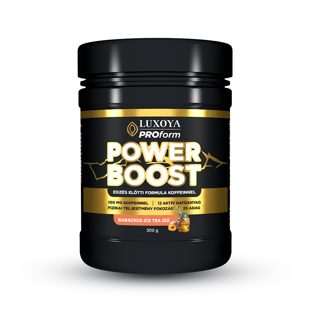 Luxoya Professional Paris - Luxoya Proform Power Boost – Edzés Előtti Italpor - Barackos Ice Tea -300 g