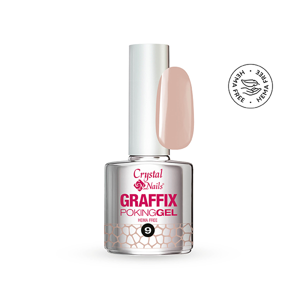 Crystal Nails - Graffix Poking Gel - 09 Warm Nude 4ml