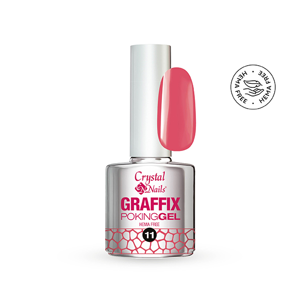 Crystal Nails - Graffix Poking Gel - 11 Watermelon Pink 4ml