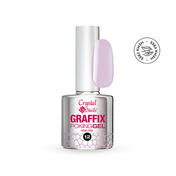 Crystal Nails - Graffix Poking Gel - 12 Pastel Lavender 4ml