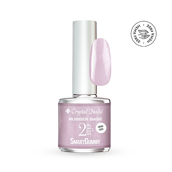 Crystal Nails - 2S SmartGummy HEMA Free Rubber base gel - Nr65 Diamond Haze 8ml