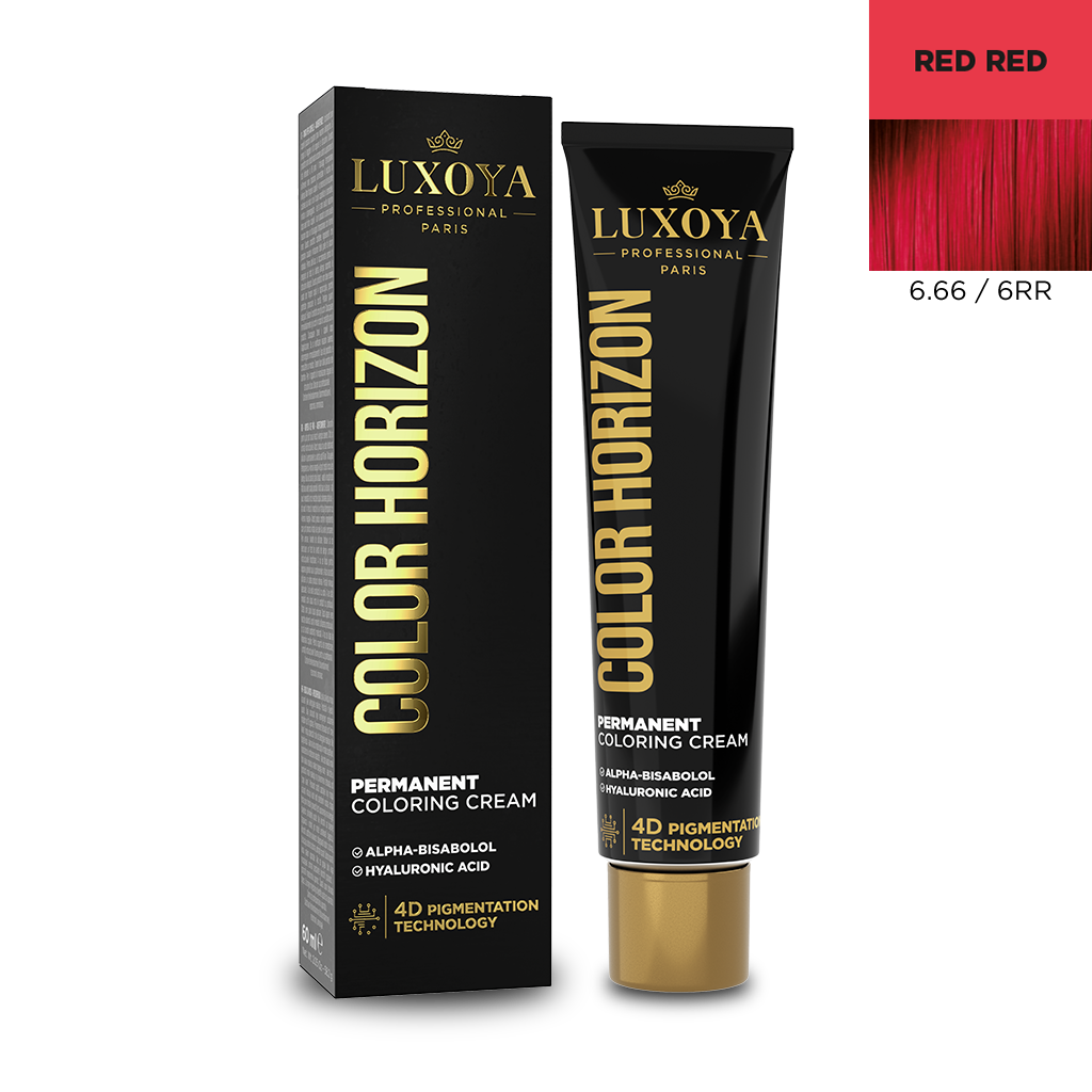 Luxoya Professional Paris - COLOR HORIZON - Ammóniás hajfesték 6.66/6RR 60ml