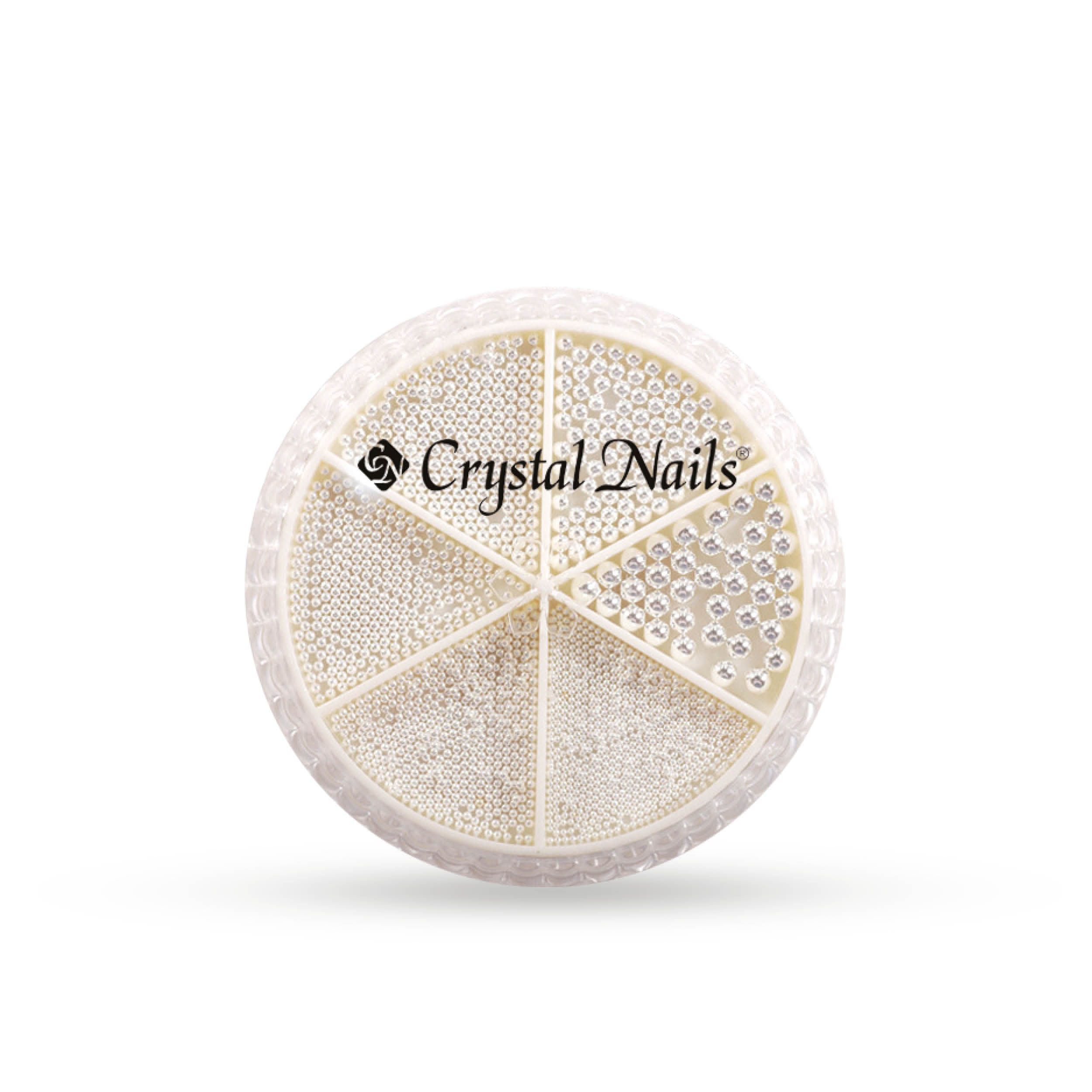 Crystal Nails - Metál körömgyöngy készlet - félgyöngy - Ezüst