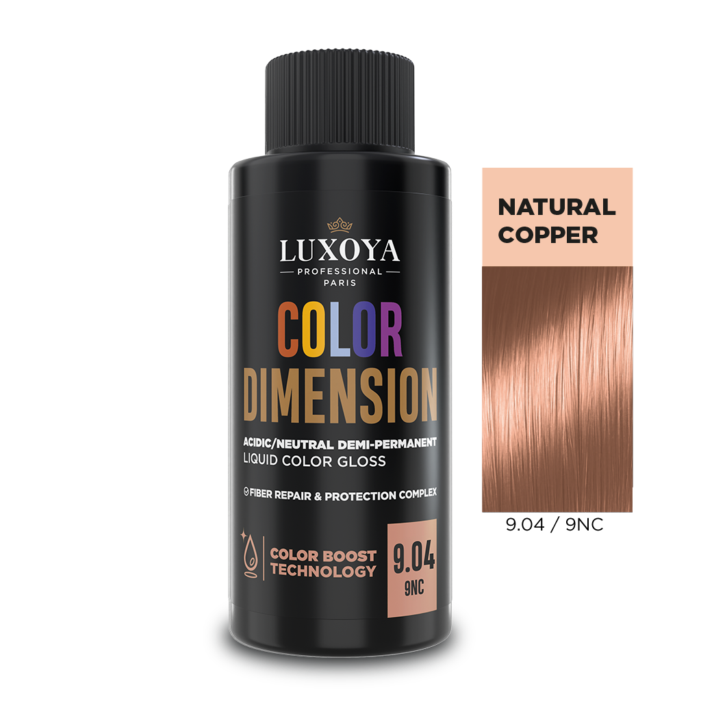 Luxoya Professional Paris - COLOR DIMENSION - Ápoló és ragyogást fokozó hajszínező 9.04/9NC - 60ml