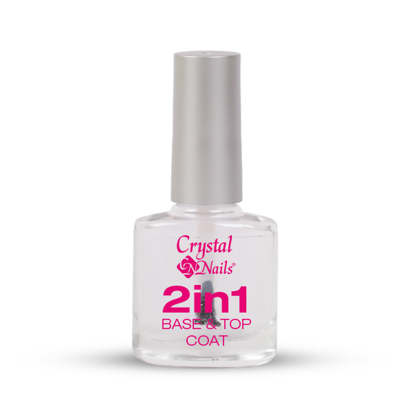 Crystal Nails - 2in1 - Alapozó és fedőlakk egyben - 13ml