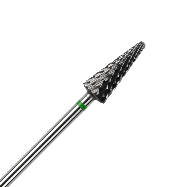 BrillBird - Karbid csiszolófej - kúpos zöld