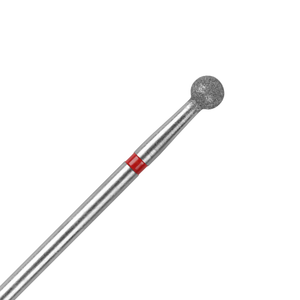 BrillBird - Gyémánt csiszolófej - gömb piros