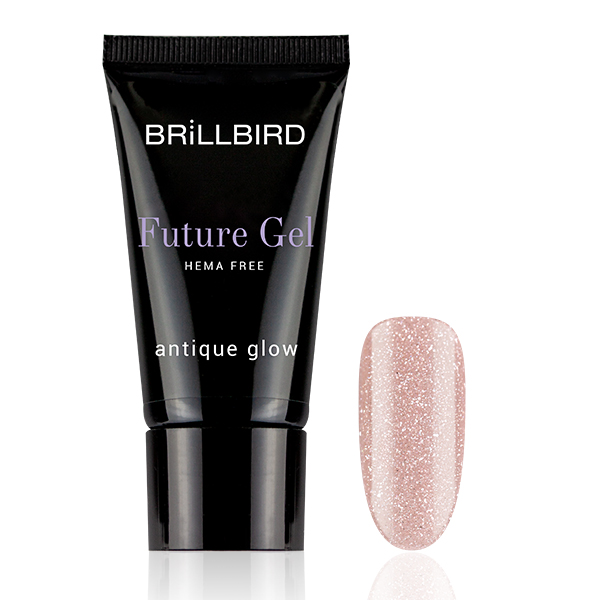 BrillBird - Future gel - Antiq Glow /Polygel Akril Zselé/ 30 g