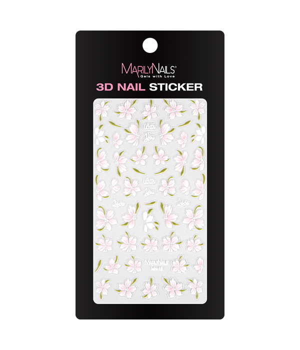 MarilyNails - Öntapadós 3D körömmatrica - MN-12