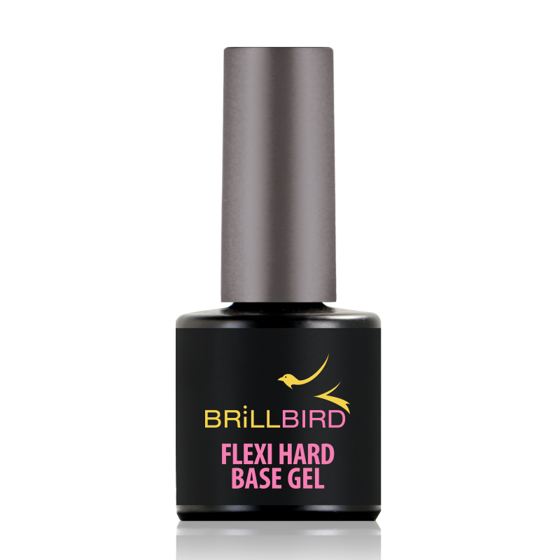 BrillBird - Flexi Hard Base Gel - saját köröm erősítő gél lakk alap 8ml