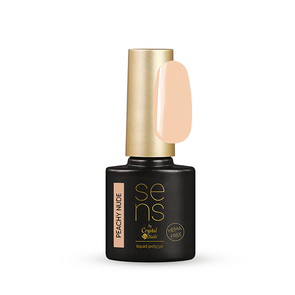 Crystal Nails - SENS Liquid Polygel Peachy Nude - 10ml