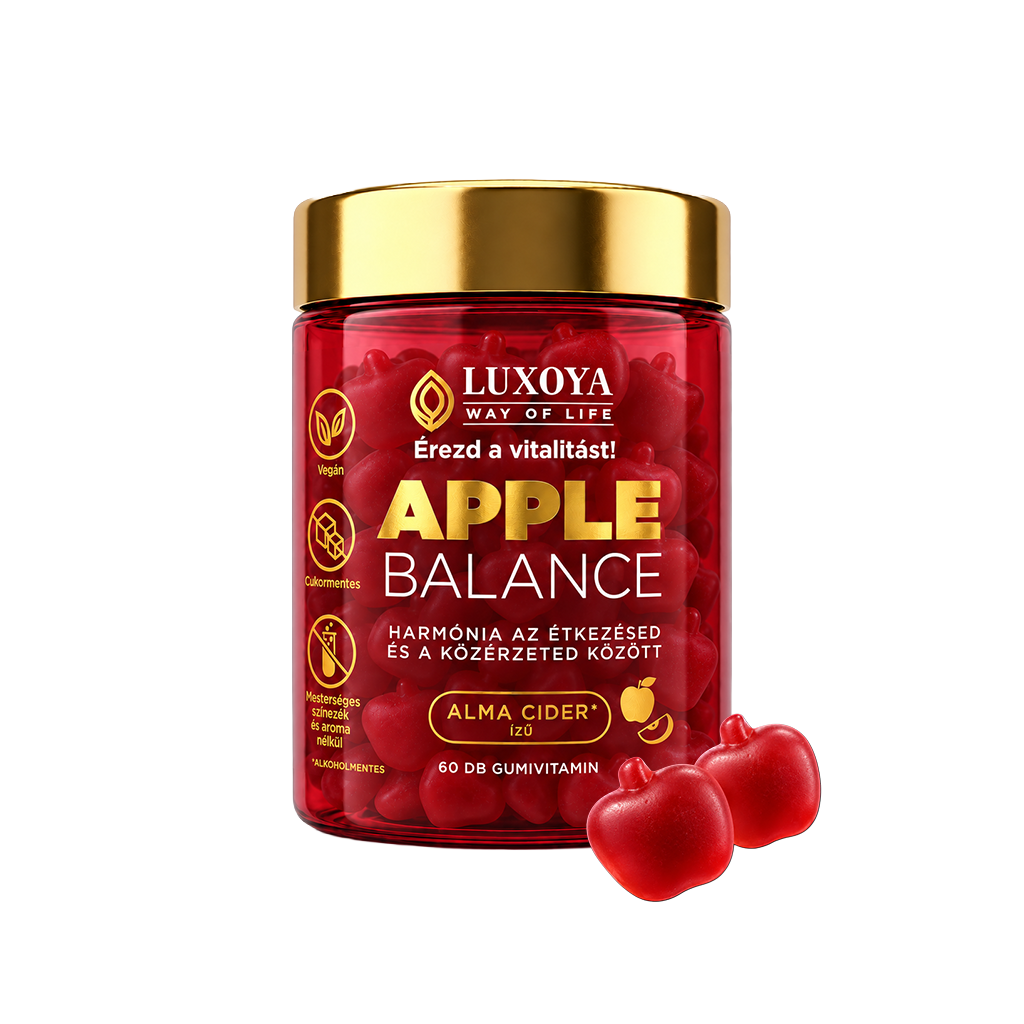 Luxoya Way of Life - Apple Balance - Alma cider ízű gumivitamin - 60db