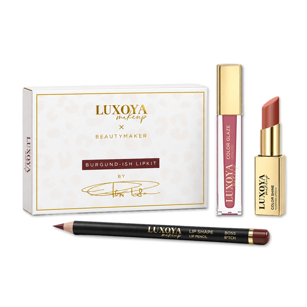 Luxoya Makeup - Luxoya x Beauty Maker LipKit | BURGUND-ish