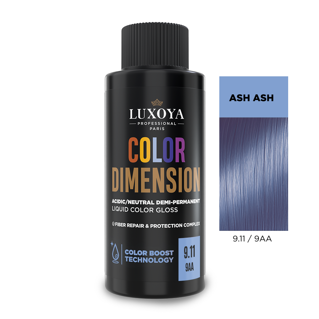 Luxoya Professional Paris - Color DimCOLOR DIMENSION - Ápoló és ragyogást fokozó hajszínező 9.11/9AA - 60mlension Hajszínező 9.11 - 60ml