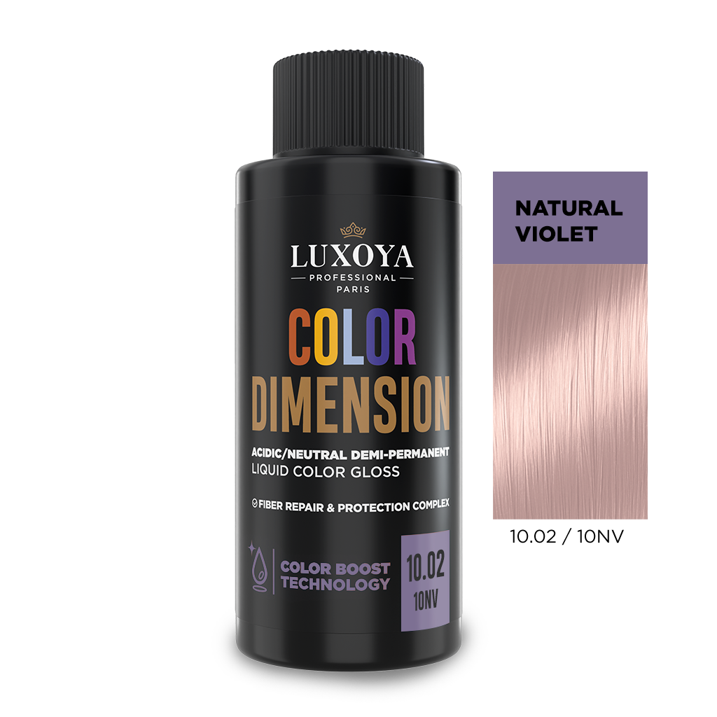 Luxoya Professional Paris - COLOR DIMENSION - Ápoló és ragyogást fokozó hajszínező 10.02/10NV - 60ml