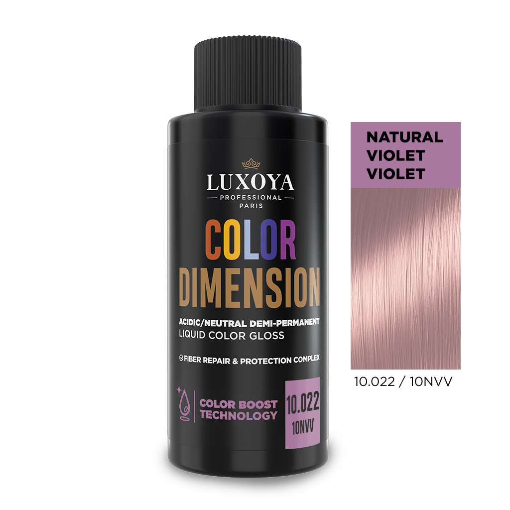 Luxoya Professional Paris - COLOR DIMENSION - Ápoló és ragyogást fokozó hajszínező 10.022/10NVV - 60ml
