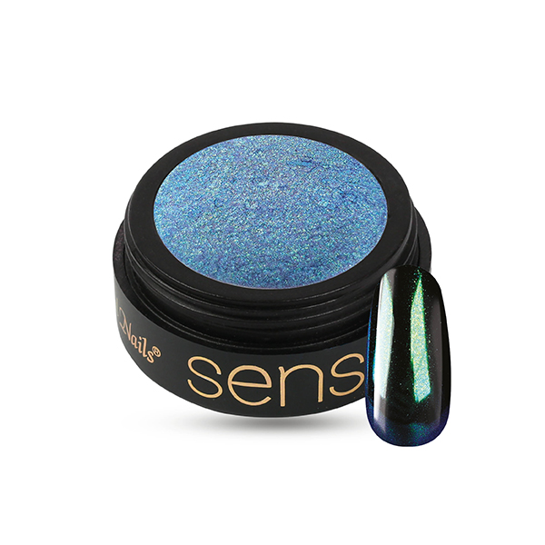 Crystal Nails - SENS ChroMirror Deluxe króm pigmentpor - Lagoon