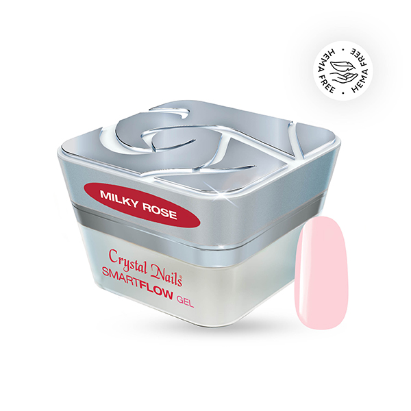 Crystal Nails -  SmartFlow Builder Gel Milky Rose - 15ml