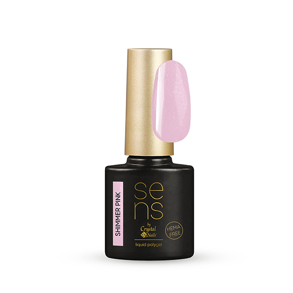 Crystal Nails - SENS Liquid Polygel Shimmer Pink - 10ml