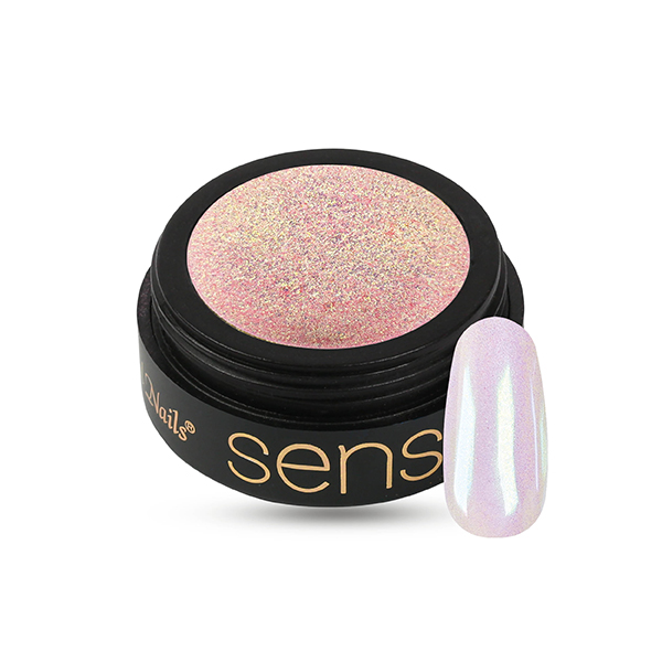Crystal Nails - SENS ChroMirror Deluxe króm pigmentpor - Bubblegum