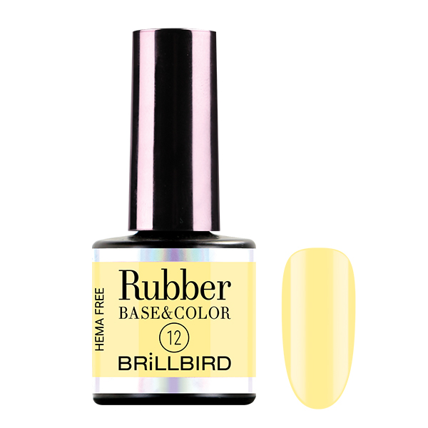 BrillBird - HEMA Free Rubber Gel Base&Color - 12 - 8ml