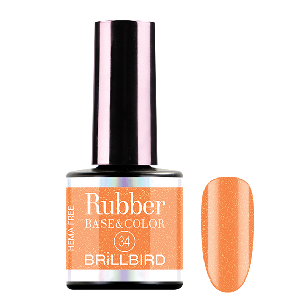 BrillBird - HEMA Free Rubber Gel Base&Color - 34 - 8ml