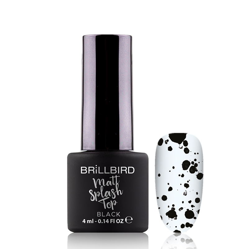 BrillBird - Matt Splash Top - black 4ml