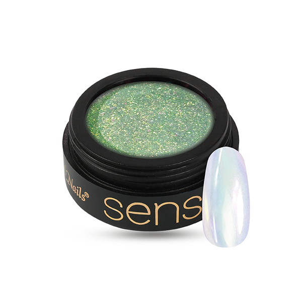 Crystal Nails - SENS ChroMirror Deluxe króm pigmentpor - Jade