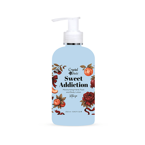 Crystal Nails - Moisturising Hand, Foot and Body Lotion - Sweet Addiction - Intense  250ml
