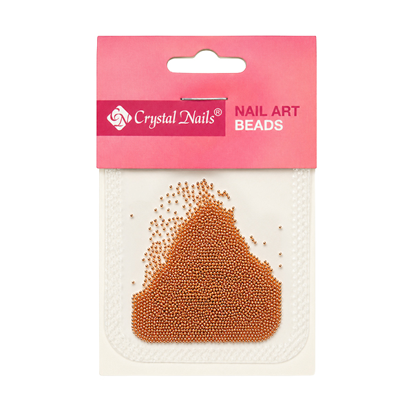 Crystal Nails - METÁL KÖRÖMGYÖNGY UTÁNTÖLTŐ - GYÖNGY - rosegold 0,6mm