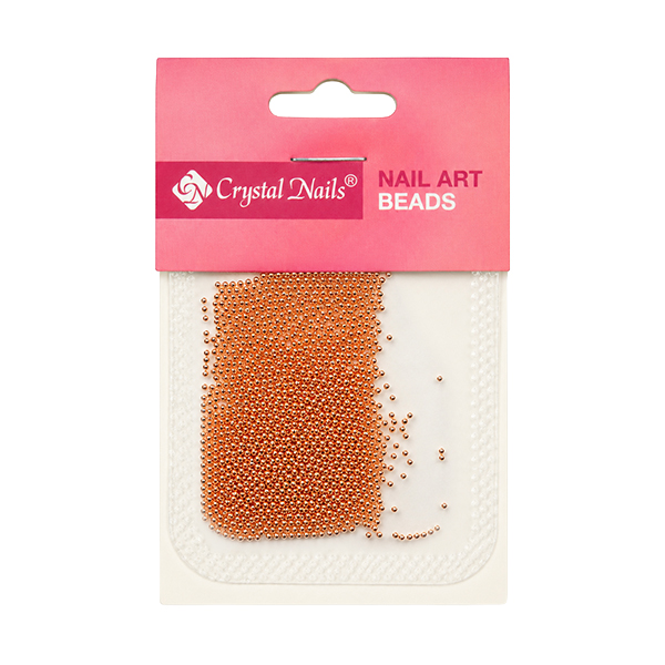 Crystal Nails - METÁL KÖRÖMGYÖNGY UTÁNTÖLTŐ - GYÖNGY - rosegold 1,2mm