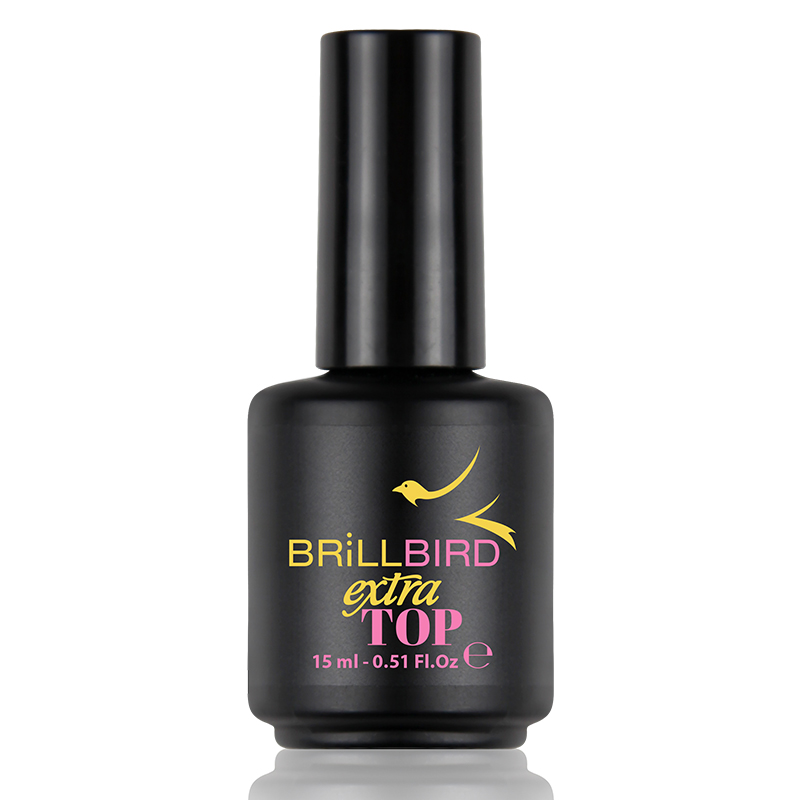 BrillBird - BrillBird Extra Top - Megújult formula -fixálásmentes, univerzális fedőfény 15ml