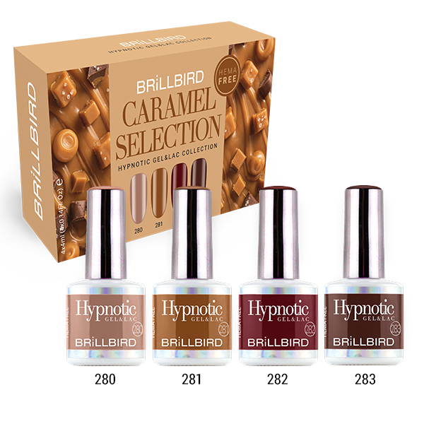 BrillBird - Caramel Selection Hypnotic Gel&Lac Kit 4x4 ml - LIMITÁLT!