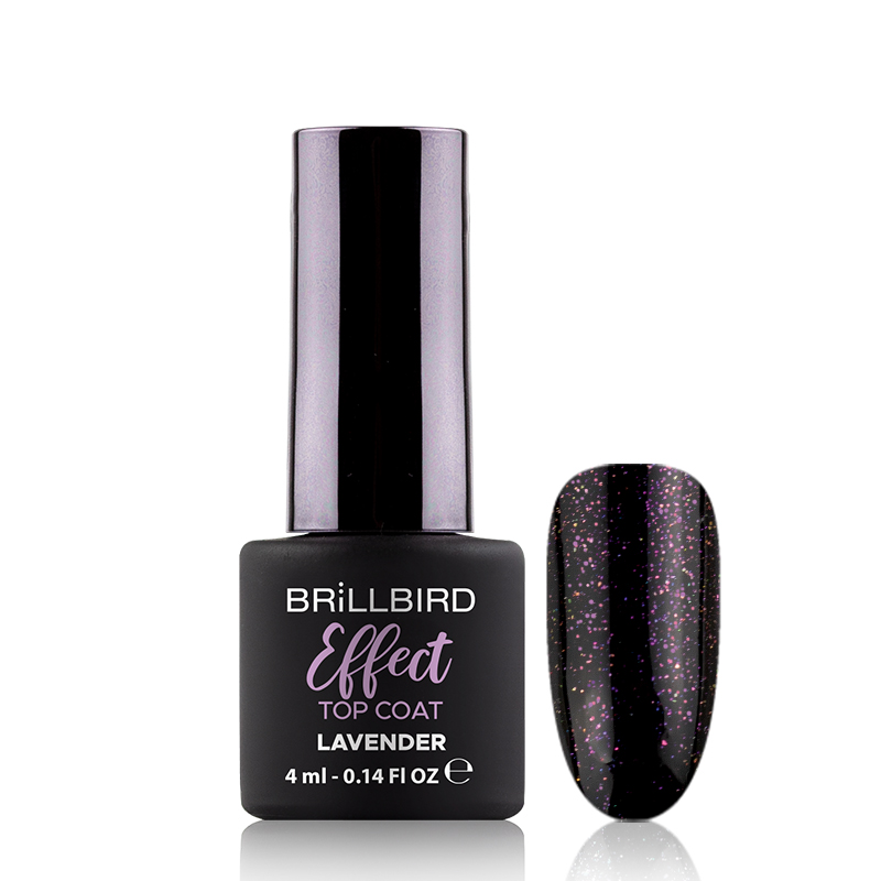 BrillBird - Effect Top Coat - Lavender 4 ml