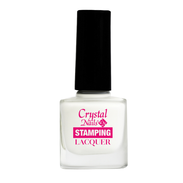 Crystal Nails - Stamping lacquer nyomdalakk - white 4ml