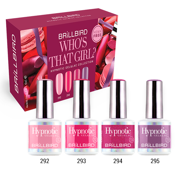 BrillBird - Who's That Girl Hypnotic Gel&Lac Kit 4x4 ml - LIMITÁLT!