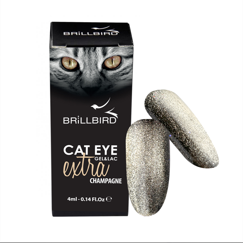 BrillBird - CAT EYE EXTRA Champagne - pezsgő színű macskaszem GÉL LAKK 5ml