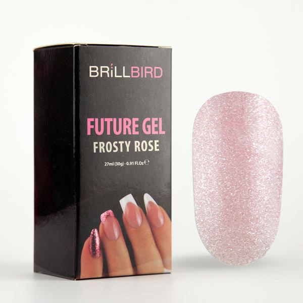 BrillBird - Future Gel Frosty Rose /Polygel Akril Zselé/ 30g